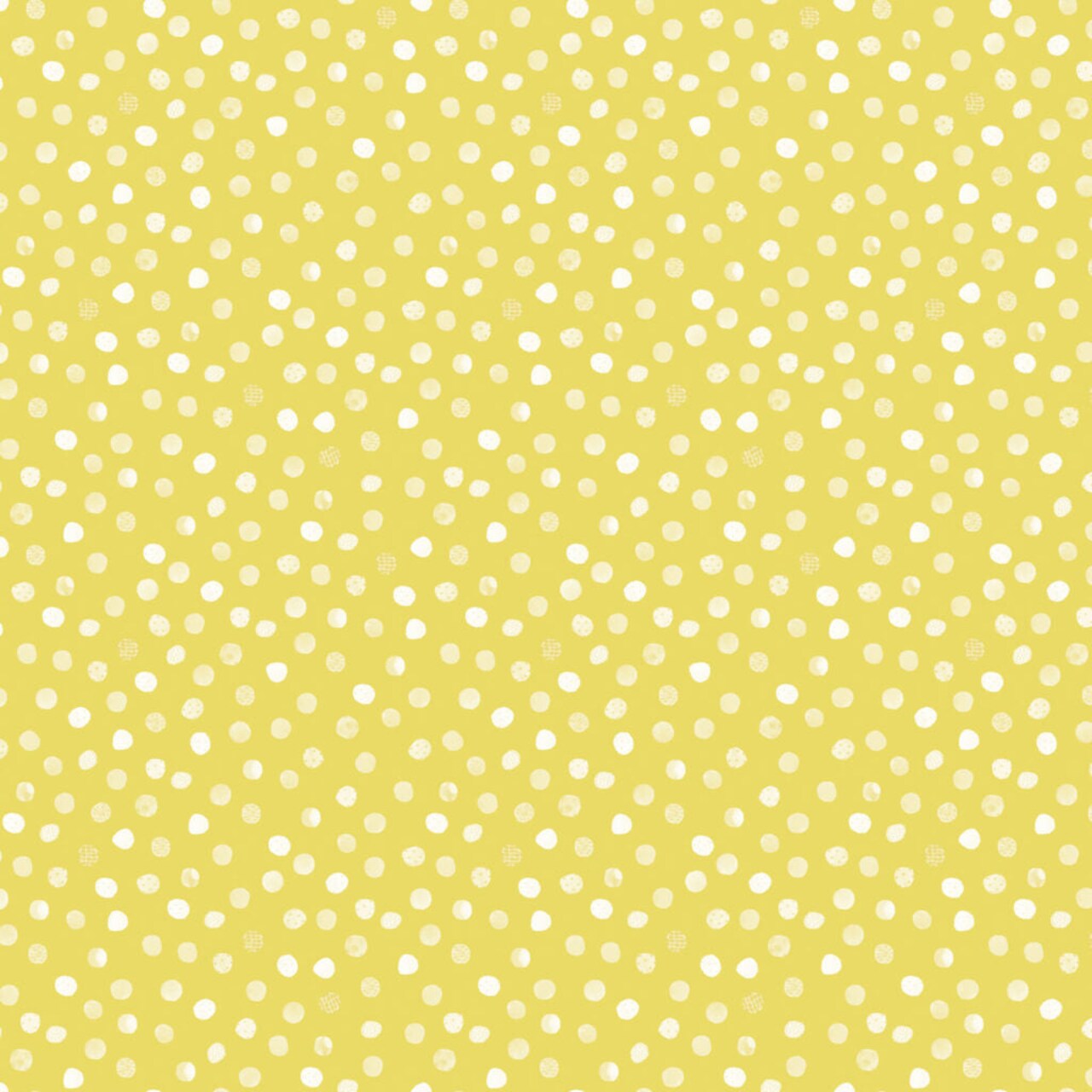 Fabric FIGO Yellow Dots Mini Metropolis by the Quarter Yard 91193-50